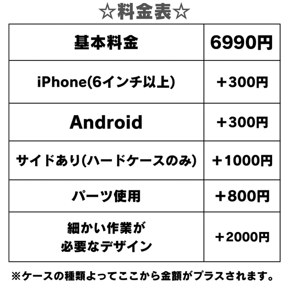 ネーム入り デコ電 名前入り iPhoneケース スマホケース Android 3枚目の画像