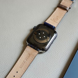 アップルウォッチバンド  Apple Watch  バンド オリジナルデザイン 英国製です 手縫い 本革 天然草木染め 11枚目の画像