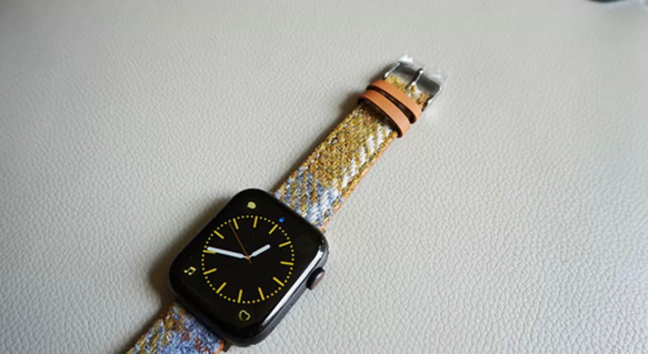 アップルウォッチバンド  Apple Watch  バンド オリジナルデザイン 英国製です 手縫い 本革 天然草木染め 14枚目の画像