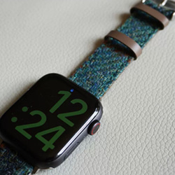 アップルウォッチバンド  Apple Watch  バンド オリジナルデザイン 英国製です 手縫い 本革 天然草木染め 16枚目の画像
