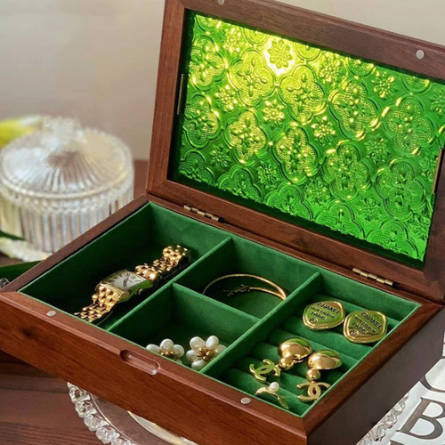 ウォールナット アクセサリーケース コレクションボックス