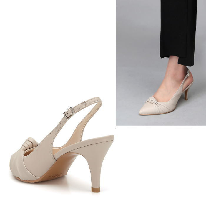 ストラップレザーパンプス (neb)  本革サンダル オーダーシューズ 小さいサイズ 大きいサイズ