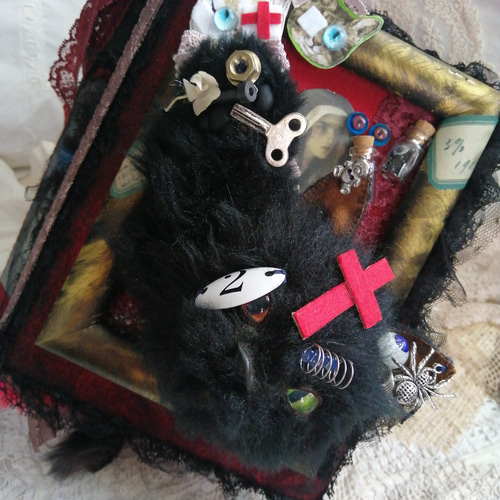 国内作家様 スチームパンク黒猫ぬいぐるみ 42㎝！ スチームパンクの