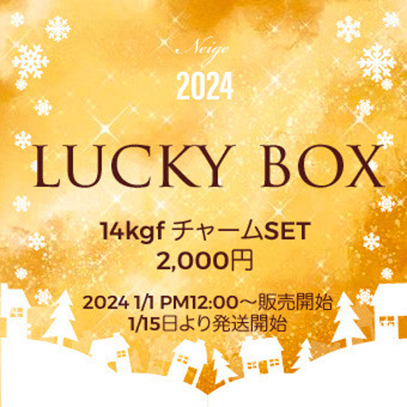 2024年　14kgf 宝石チャーム福袋  【1/1〜1/10まで受付中】【creema限定新春福袋】 1枚目の画像