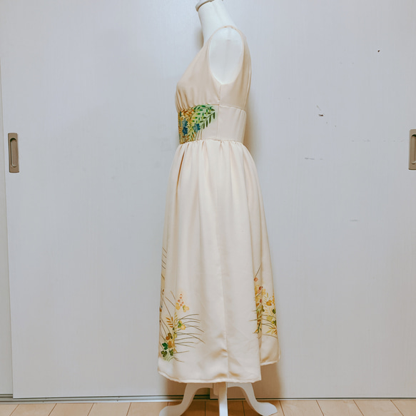 着物リメイクワンピースドレス 4枚目の画像