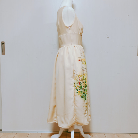着物リメイクワンピースドレス 6枚目の画像