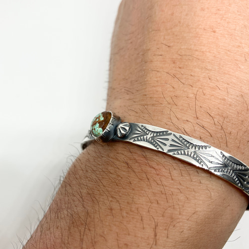 正規激安 ターコイズ ナンバーエイト シルバー ブレスレット バングル アクセサリー