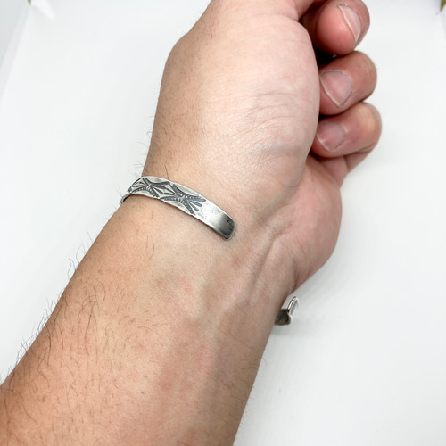 ロイストン ターコイズ シルバー バングル ブレスレット #インディアン