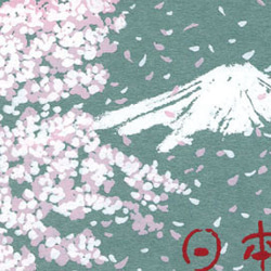 日本の春＊シルクスクリーンカード 4枚目の画像