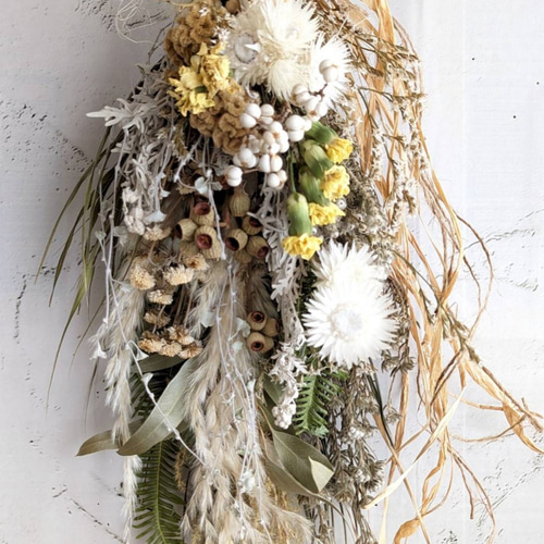 専用＊シンカルファ&パンパス　ドライフラワースワッグ シンカルファ&パンパス ドライフラワースワッグ スワッグ fu.wa