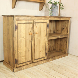 ハンドメイド　1ドロワ麦穂のカップボード 1ドロワ麦穂のカップボード 棚・シェルフ・ラック putto 通販 6816370