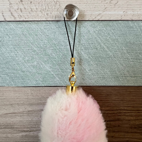 グラデーションカラー しっぽストラップ しっぽキーホルダー