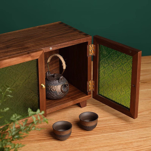 茶箪笥 木製ディスプレイキャビネット 茶箪笥 木製ディスプレイキャビネット