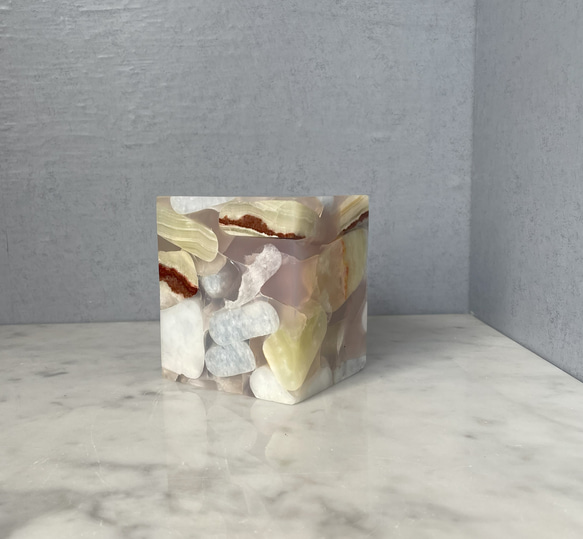 大理石×樹脂　オブジェ 1枚目の画像