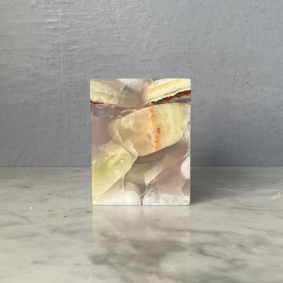 大理石×樹脂　オブジェ 4枚目の画像