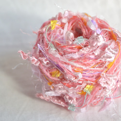 引き揃え糸　　pastel　pink　nijiyarn 1枚目の画像