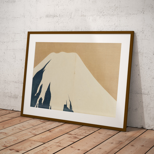 NO.525】富士山の日本画アートポスター☆雪和柄浮世絵お正月新年会和
