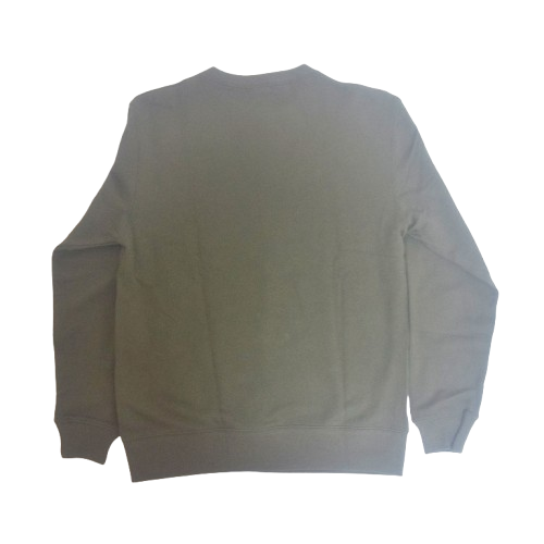 「猫ドラム」レコードワッペン猫ツアースウェット  カーキ　XLサイズ　WATERFALL