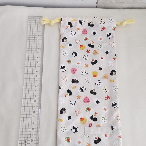 箸袋歯ブラシ入れカトラリーケースおにぎりパンダ