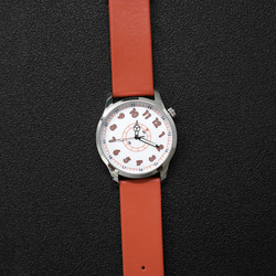 小心不要看錯時間手錶 橙色數字 個性化手錶 全球免運 第5張的照片