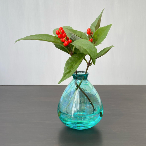 緑色のマーブル模様 ガラス花瓶 緑色のマーブル模様 ガラス花瓶 【公式通販】