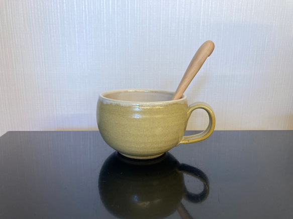 笠間焼　たっぷりカップ　マグカップ　スープカップ 2枚目の画像