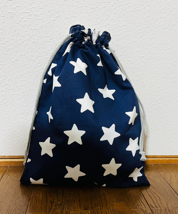 【再販】丸っこい星のお着替え袋　N 1枚目の画像