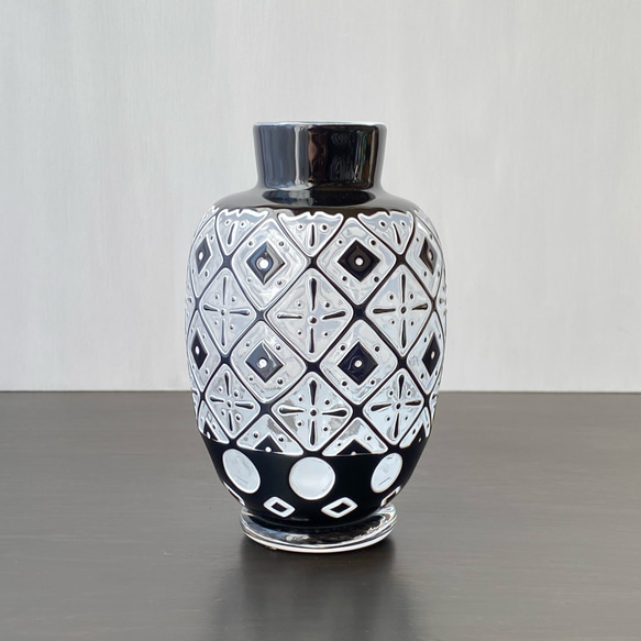 pattern vase  紺星丸 2枚目の画像