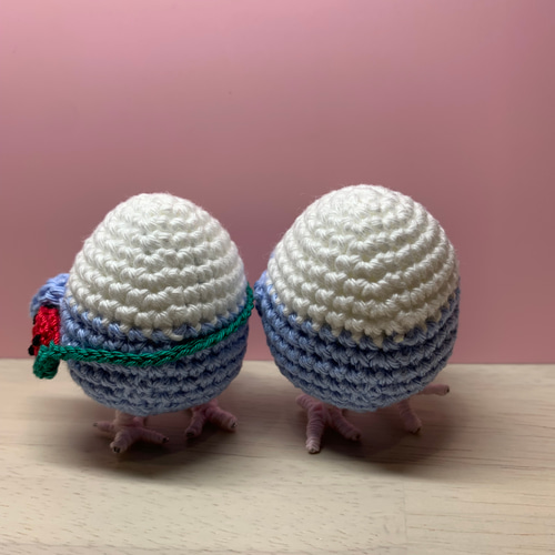 セキセイインコのあみぐるみ あみぐるみ あやの家*♡あみぐるみ
