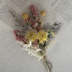 ◆送料込◆ドライフラワーミニスワッグ　ドライフラワーミニブーケ　花束　ギフト　誕生日　母の日フラワー2024 6枚目の画像