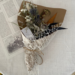 ◆送料込◆ドライフラワーミニスワッグ　ドライフラワーミニブーケ　花束　ギフト　誕生日　母の日フラワー2024 3枚目の画像