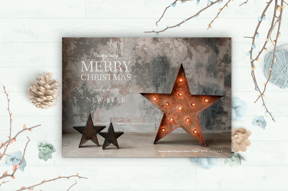 聖誕卡片 情境 星星【CM18013】洛可可草莓 WELKIN手創明信片 第2張的照片