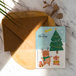 聖誕卡片 交換禮物【CM18015】洛可可草莓 WELKIN手創明信片 第2張的照片