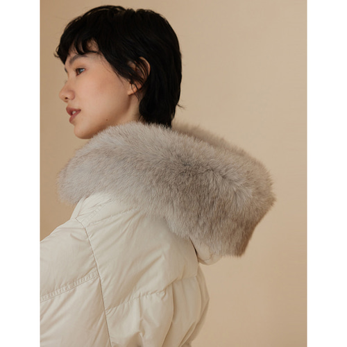【ELENDEEK】ホワイト ダウンジャケット フード付き FREE STYLISTS ダウンコート ダウンジャケット フード付きロング