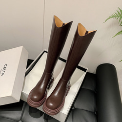 秋冬女式真皮鞋時尚鞋舒適靴子雨靴 22 公分-25 公分 2 色 #893⭐免運費⭐ 第10張的照片