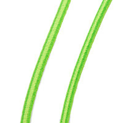ヘアーゴムひも 長さ１ｍ 太さ約３ｍｍ ライトグリーン こちらは１ｍにカットされています 2枚目の画像