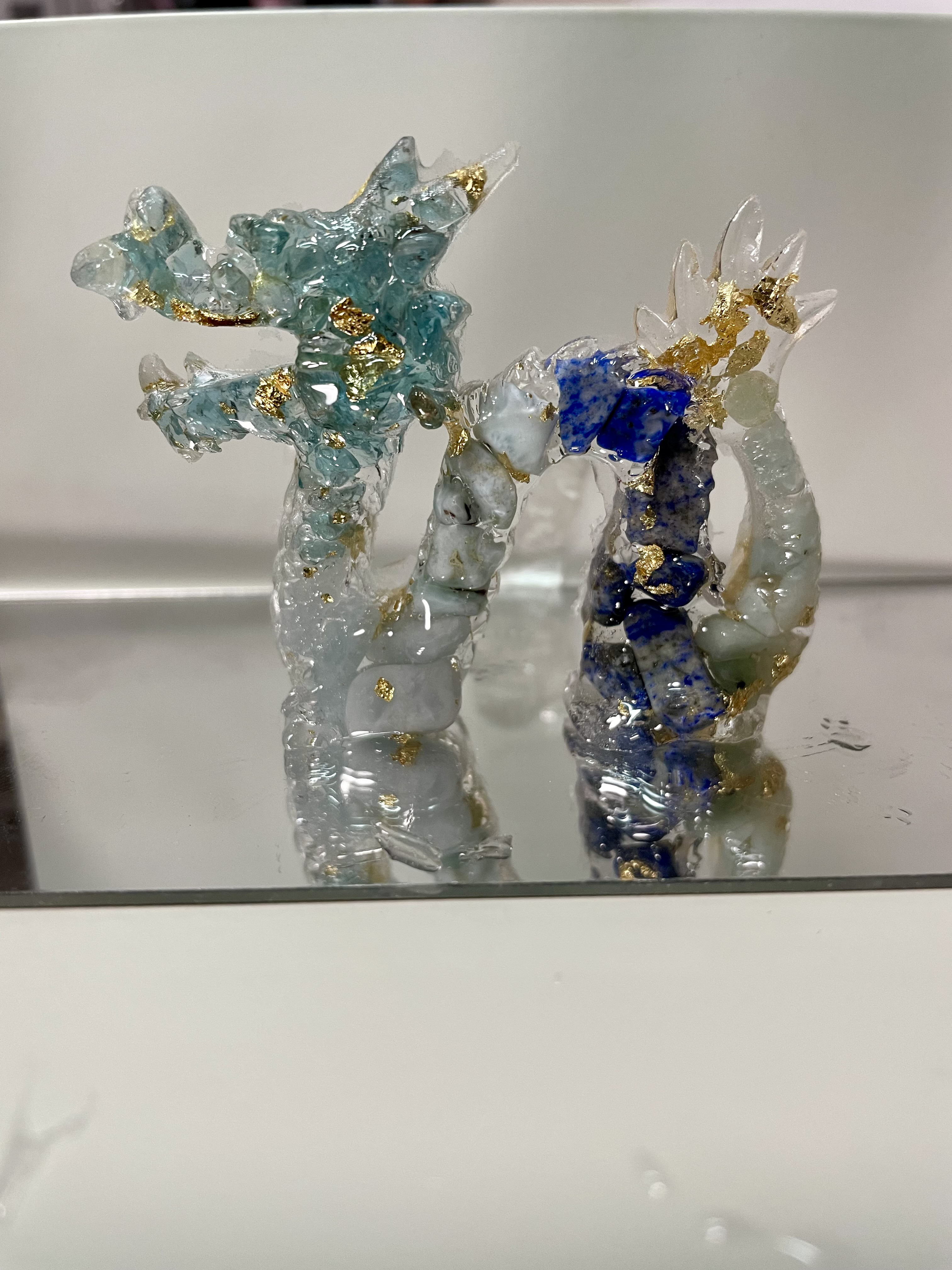 リンネト❀龍オルゴナイト❀育てよう 鳳凰と黄金龍の宝珠オルゴナイト～桃源郷～ | オルゴナイト&神聖