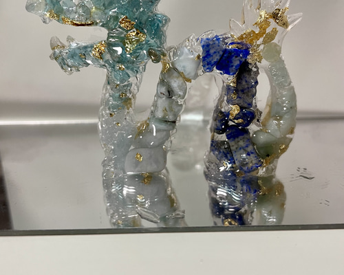リンネト❀龍オルゴナイト❀育てよう 鳳凰と黄金龍の宝珠オルゴナイト～桃源郷～ | オルゴナイト&神聖