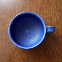 ディープシーブルーの釉薬 マグカップ ３ ＊ スープカップとしても 9枚目の画像