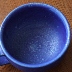 ディープシーブルーの釉薬 マグカップ ３ ＊ スープカップとしても 10枚目の画像
