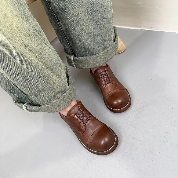 ローファー レザーシューズ 皮靴 スリッポン カジュアルシューズ 通勤 履きやすい 幅広 屈曲 滑りにくい ウォーキング 9枚目の画像