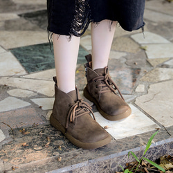 ハイカット 本革 履きやすい ブランド 外反母趾 幅広 スニーカー 婦人 旅行 靴 疲れない レザーシューズ 天然皮革 3枚目の画像