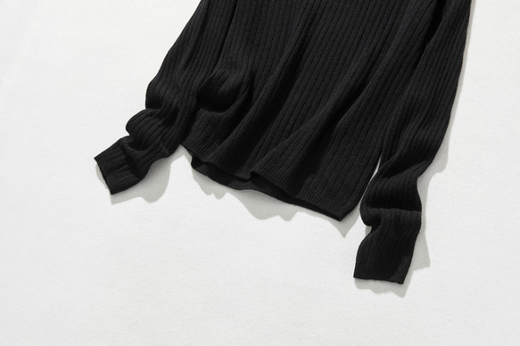 高領羊毛針織黑色231112-4 不僅美觀實用 第4張的照片