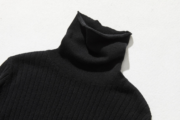 高領羊毛針織黑色231112-4 不僅美觀實用 第2張的照片