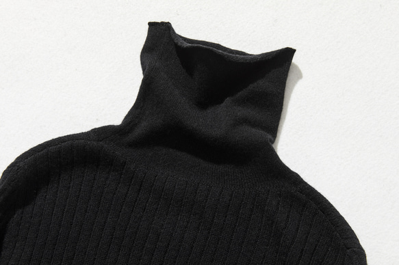 高領羊毛針織黑色231112-4 不僅美觀實用 第7張的照片