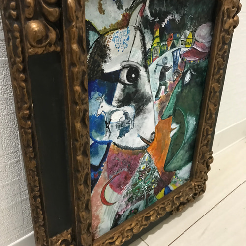 シャガールタッチI and the Village(1911)マルクシャガール 絵画