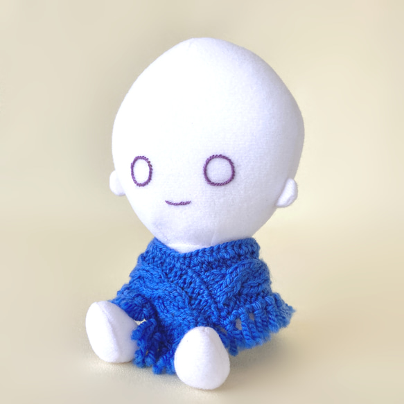 150色＊推し色で作るぬい用フリンジ付き三角ポンチョ＊手編み