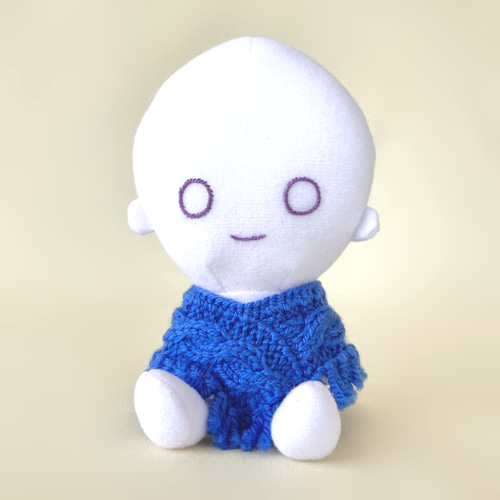 150色＊推し色で作るぬい用フリンジ付き三角ポンチョ＊手編み