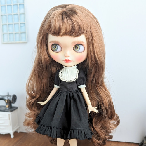 1031※ブライスアウトフィット※黒のクラシカルワンピース その他人形