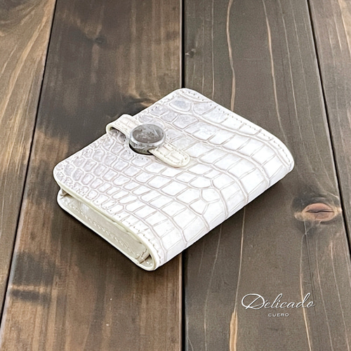 ヒマラヤクロコ　名刺入れ ヒマラヤ クロコダイル 名刺入れ 日本製 無双 通しマチ メンズ